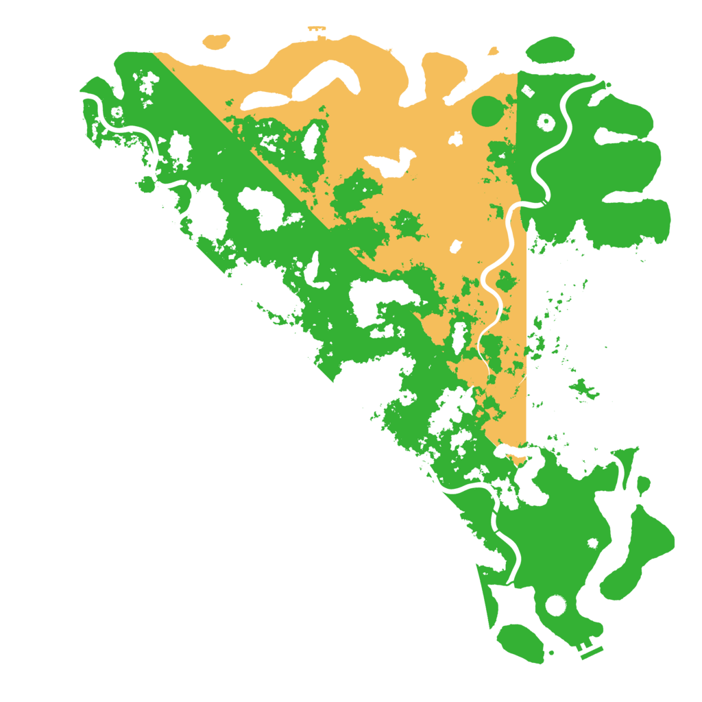 Biome Rust Map: Procedural Map, Size: 6000, Seed: 2034149631