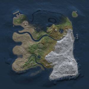 Thumbnail Rust Map: Procedural Map, Size: 2800, Seed: 887361041, 10 Monuments