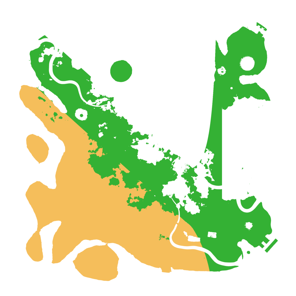 Biome Rust Map: Procedural Map, Size: 3650, Seed: 43760027