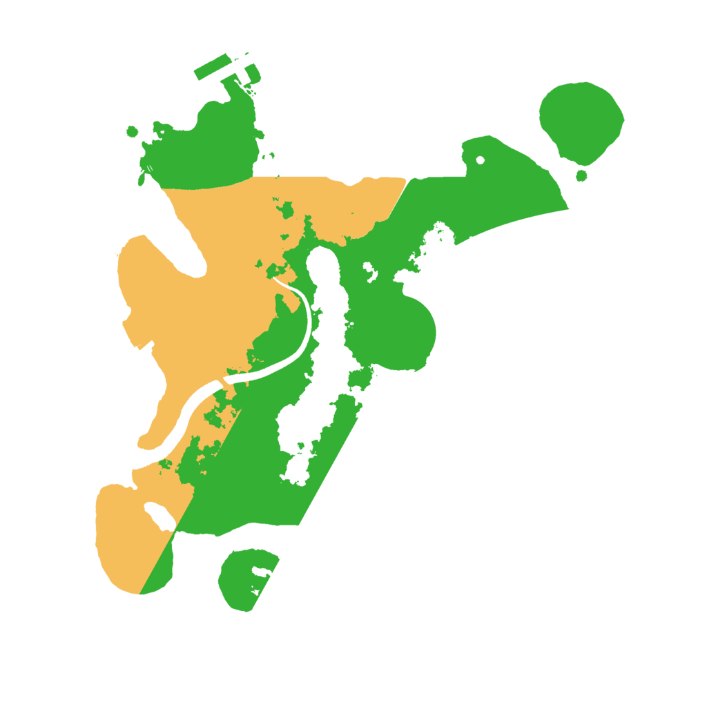 Biome Rust Map: Procedural Map, Size: 2500, Seed: 1826895022