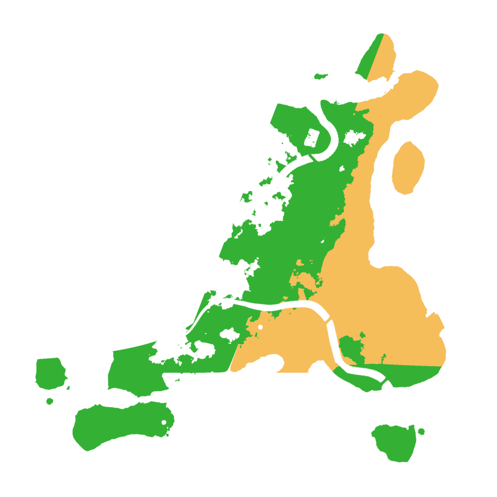 Biome Rust Map: Procedural Map, Size: 3000, Seed: 488457691