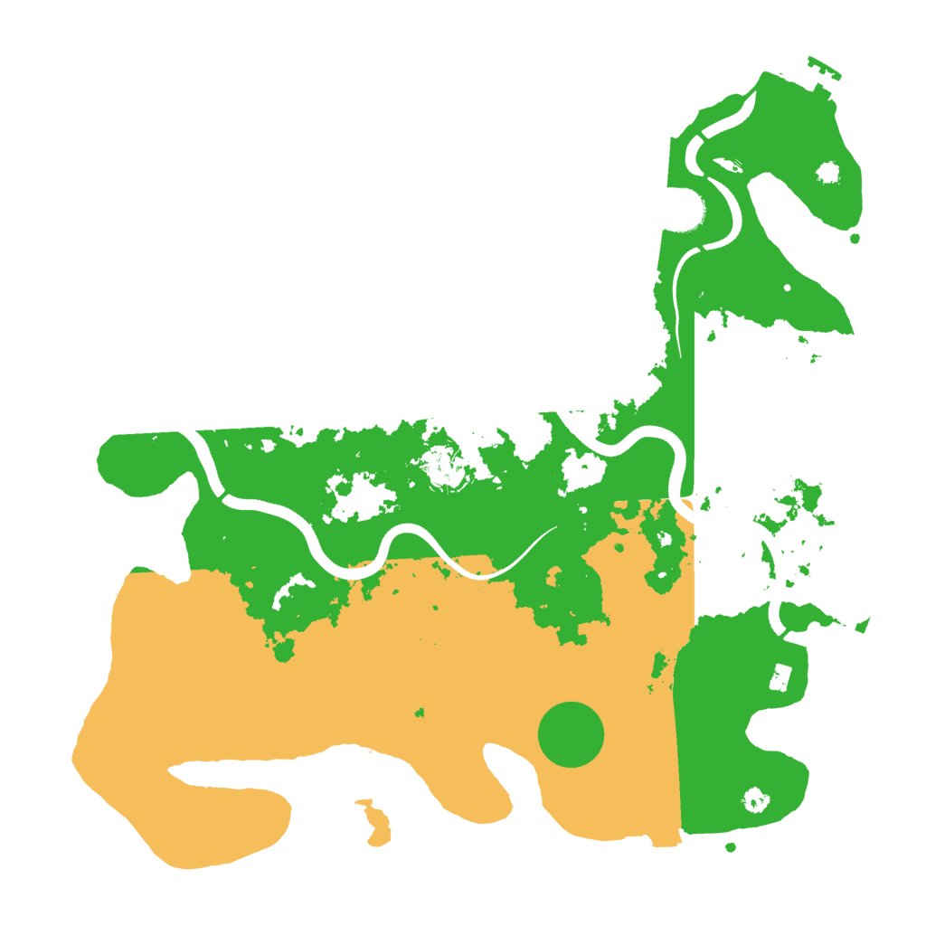 Biome Rust Map: Procedural Map, Size: 3700, Seed: 64442197
