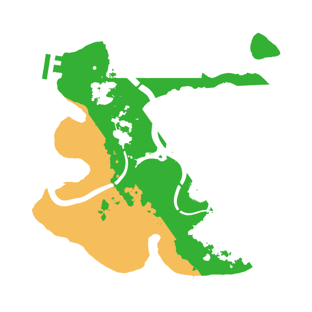 Biome Rust Map: Procedural Map, Size: 2500, Seed: 2020122839