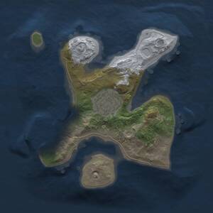 Thumbnail Rust Map: Procedural Map, Size: 1750, Seed: 1627438992, 3 Monuments