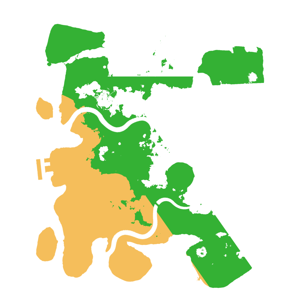 Biome Rust Map: Procedural Map, Size: 2998, Seed: 615959