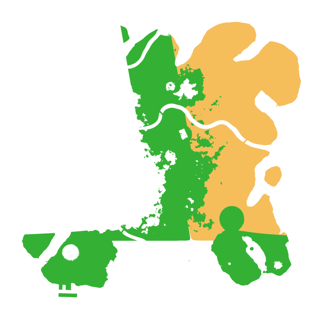 Biome Rust Map: Procedural Map, Size: 3500, Seed: 98914