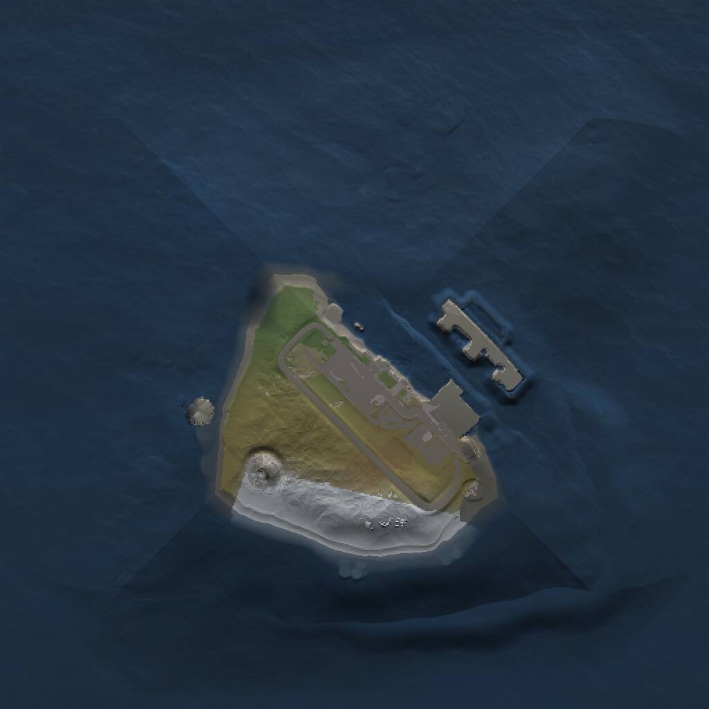 Rust Map: Procedural Map, Size: 1000, Seed: 5963251, 2 Monuments