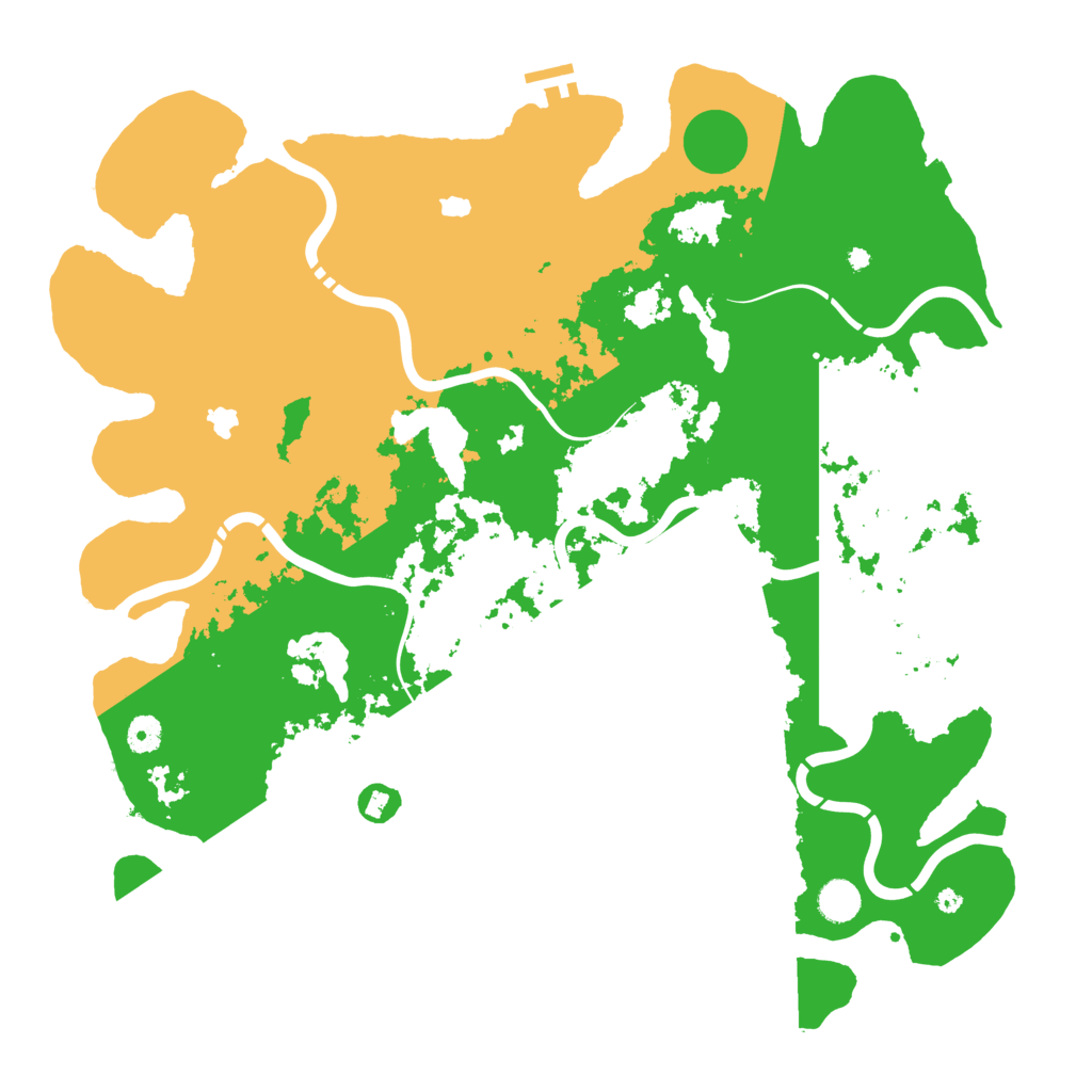 Biome Rust Map: Procedural Map, Size: 4500, Seed: 13653647