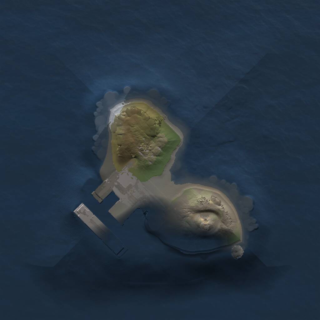 Rust Map: Procedural Map, Size: 1000, Seed: 6955777, 2 Monuments