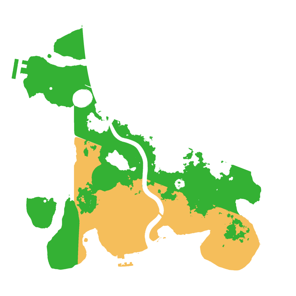 Biome Rust Map: Procedural Map, Size: 3000, Seed: 5240526