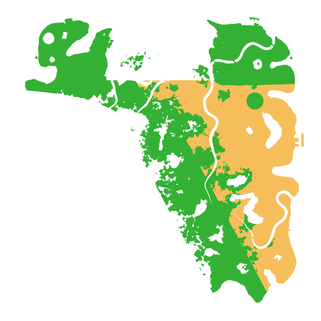 Biome Rust Map: Procedural Map, Size: 5000, Seed: 695191888