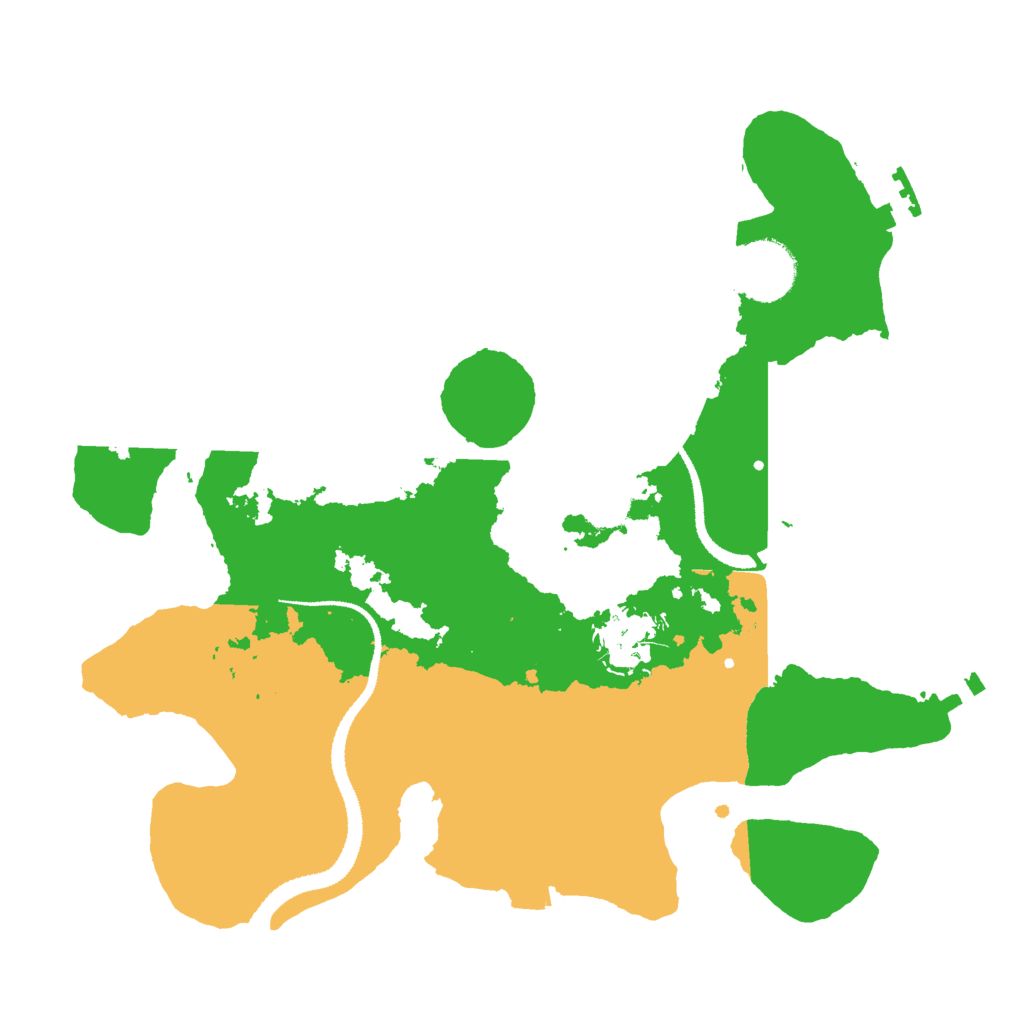 Biome Rust Map: Procedural Map, Size: 3000, Seed: 44758
