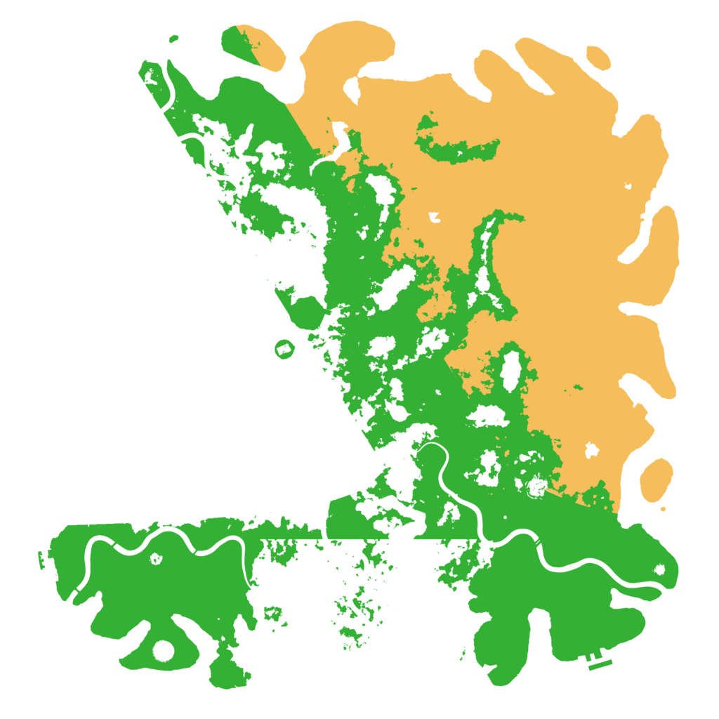 Biome Rust Map: Procedural Map, Size: 6000, Seed: 37175