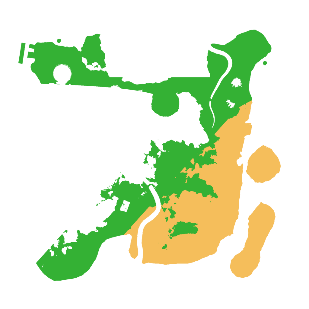 Biome Rust Map: Procedural Map, Size: 3000, Seed: 1203989564