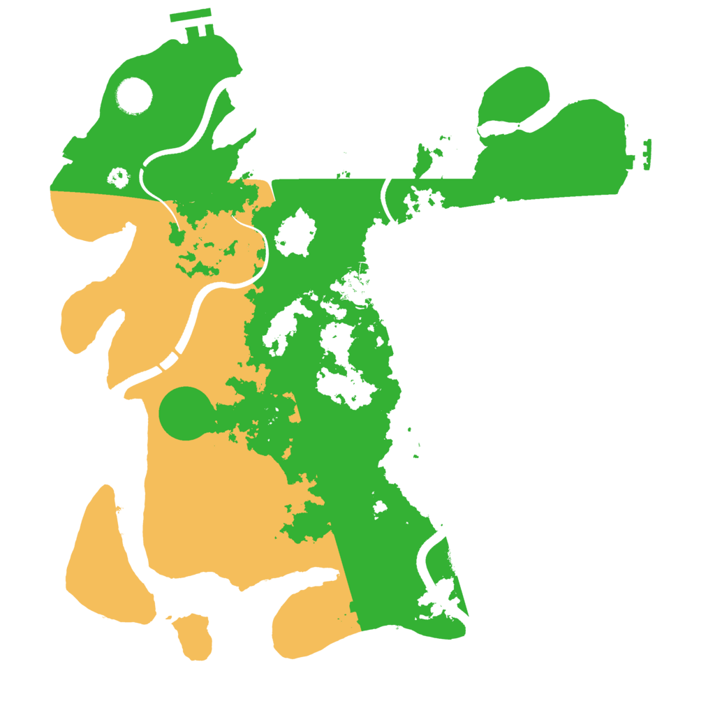 Biome Rust Map: Procedural Map, Size: 3500, Seed: 343194111