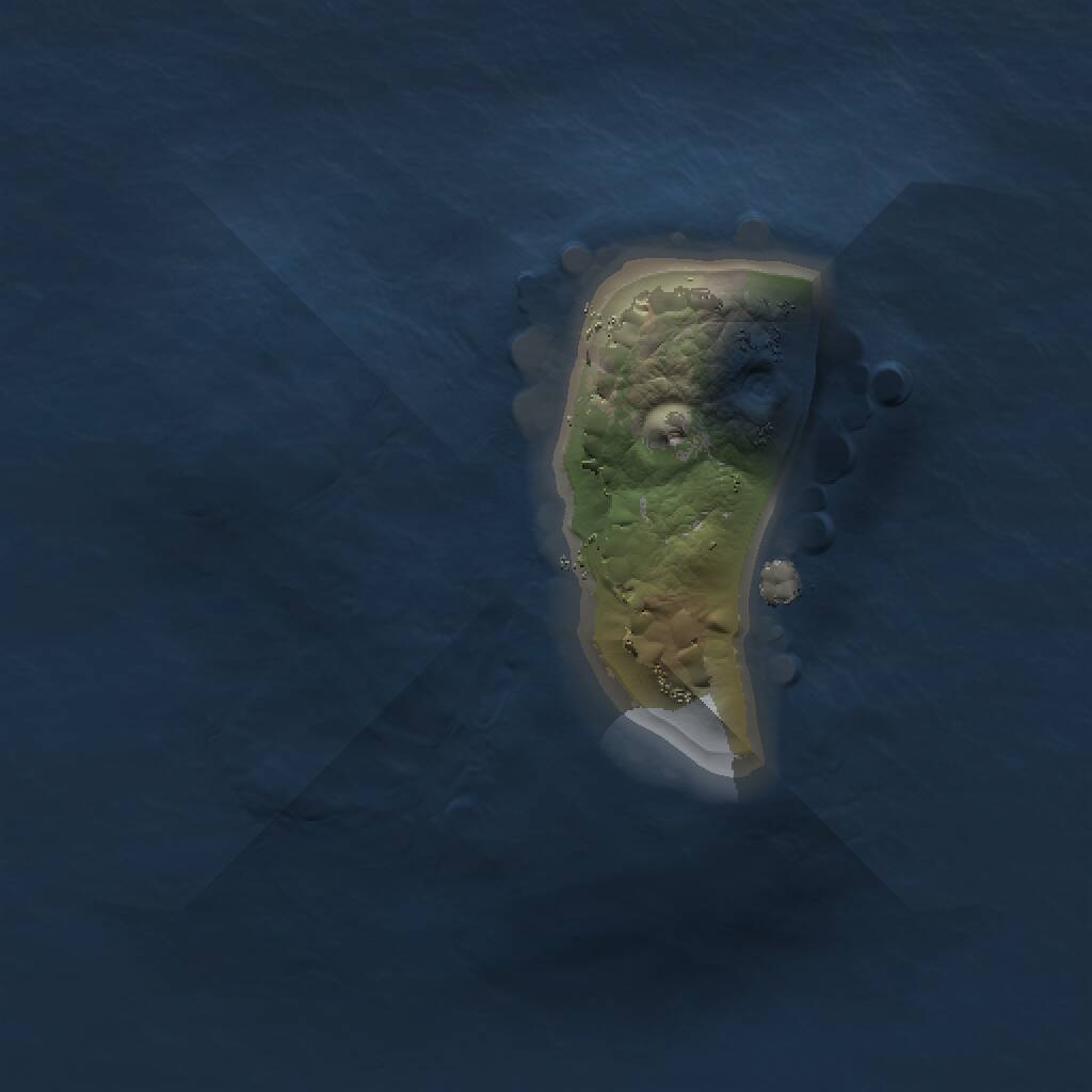 Rust Map: Procedural Map, Size: 1000, Seed: 4895861, 1 Monuments