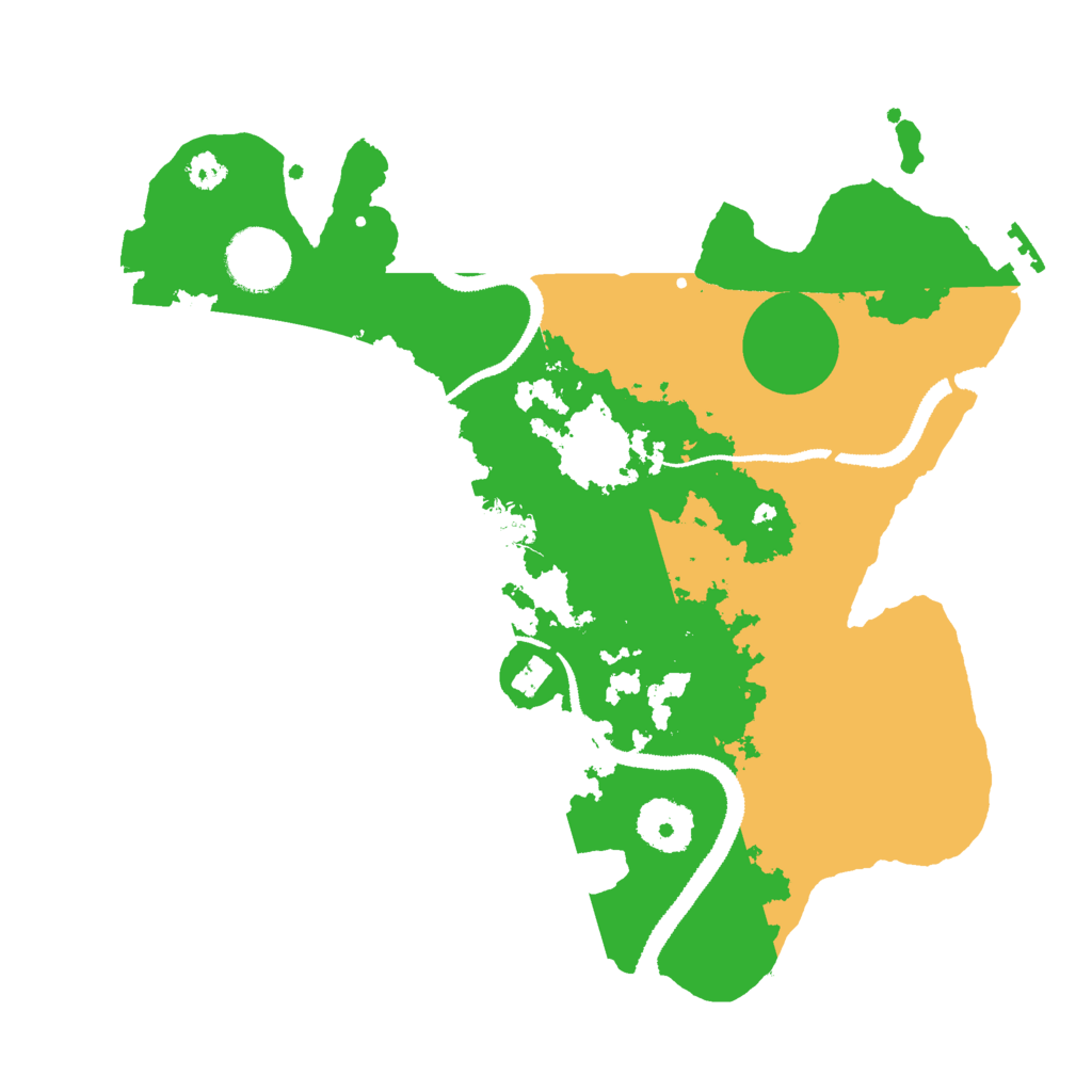 Biome Rust Map: Procedural Map, Size: 3000, Seed: 9425108