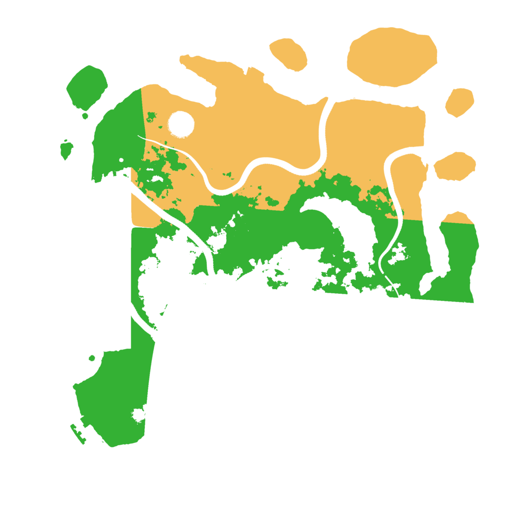 Biome Rust Map: Procedural Map, Size: 3500, Seed: 732687394