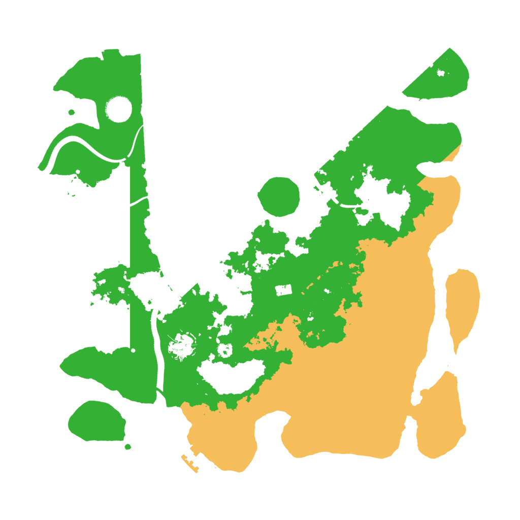 Biome Rust Map: Procedural Map, Size: 3500, Seed: 507309805