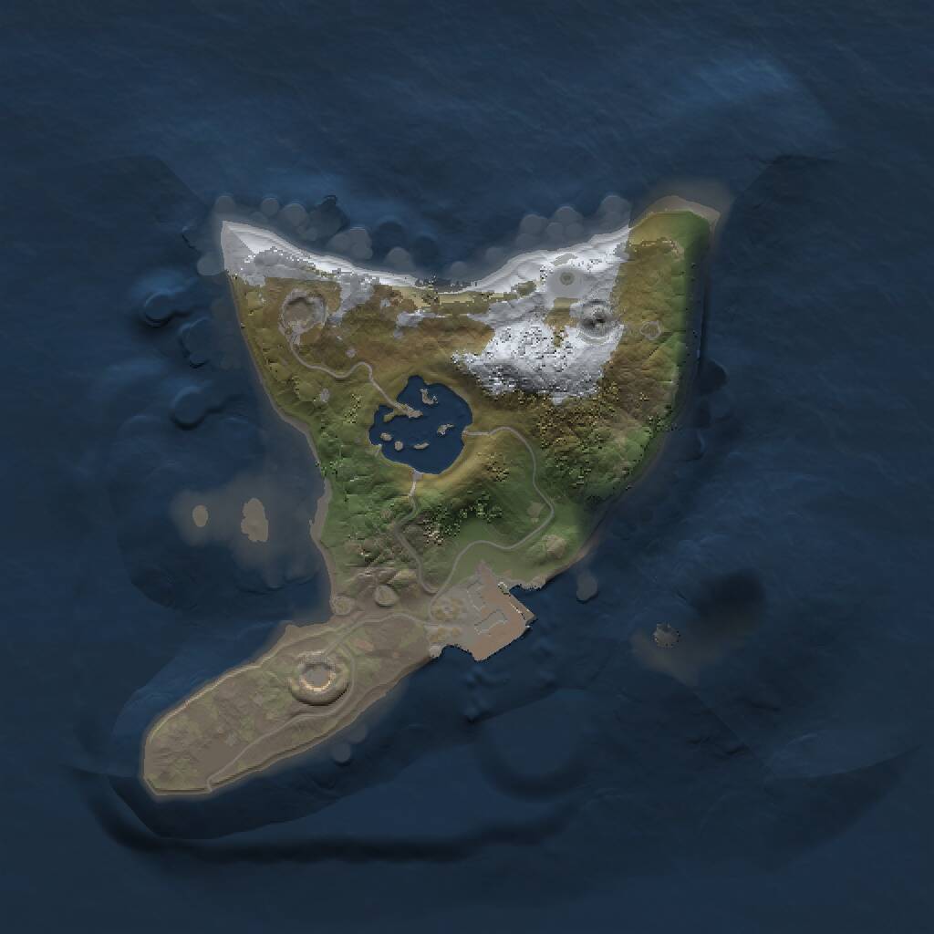 Rust Map: Procedural Map, Size: 1500, Seed: 478199322, 2 Monuments