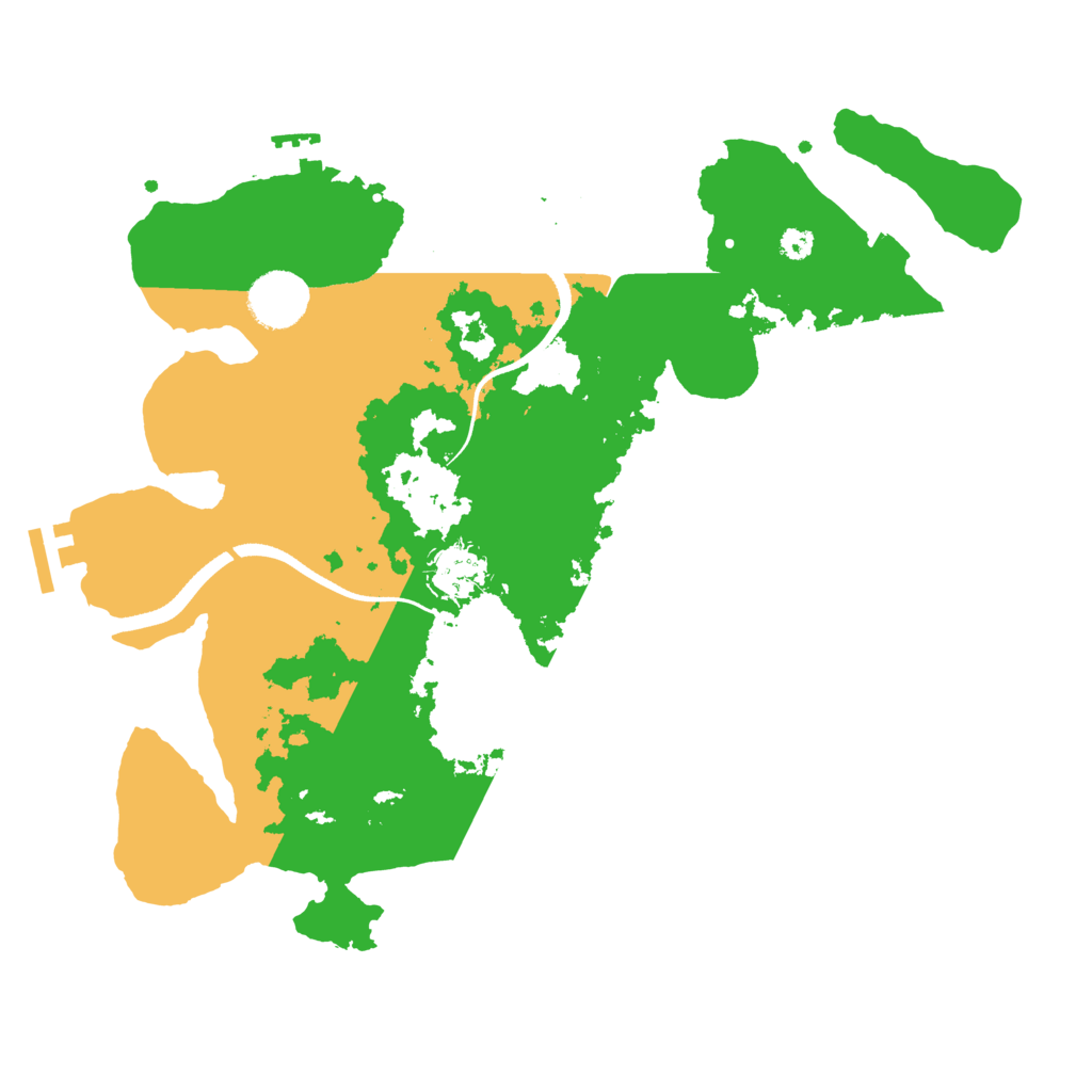 Biome Rust Map: Procedural Map, Size: 3400, Seed: 3232