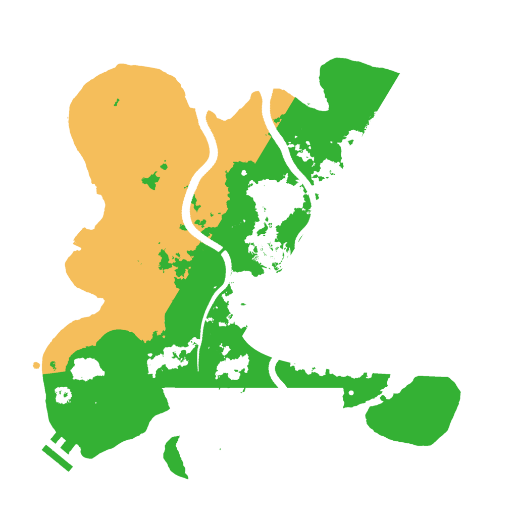 Biome Rust Map: Procedural Map, Size: 3000, Seed: 325164