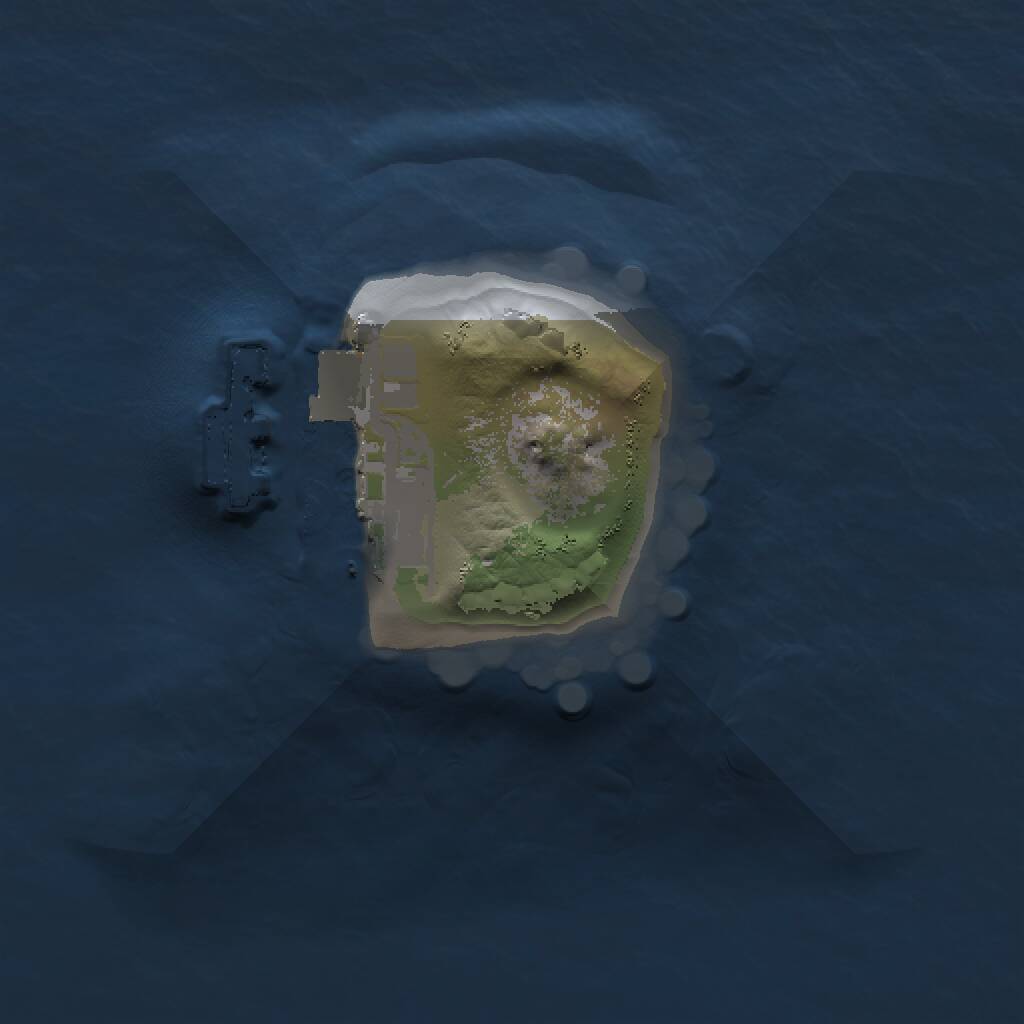 Rust Map: Procedural Map, Size: 1000, Seed: 8782261, 2 Monuments