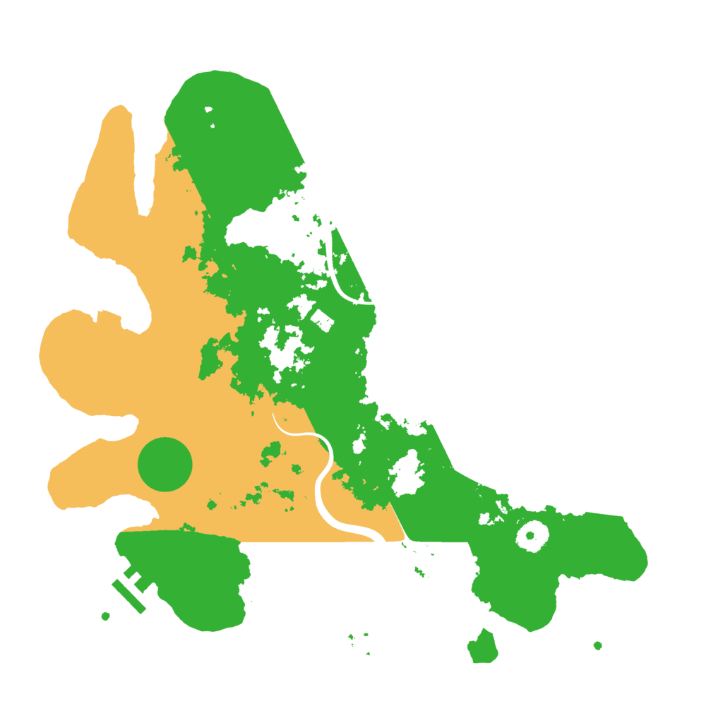 Biome Rust Map: Procedural Map, Size: 3500, Seed: 78941