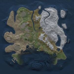 Thumbnail Rust Map: Procedural Map, Size: 3500, Seed: 78941, 13 Monuments