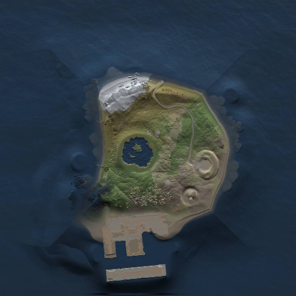 Rust Map: Procedural Map, Size: 1000, Seed: 330306430, 2 Monuments