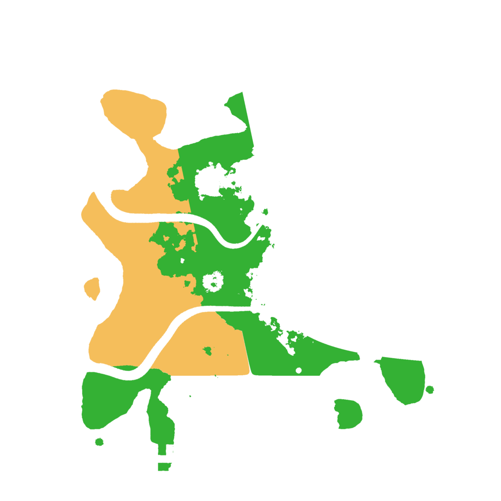 Biome Rust Map: Procedural Map, Size: 2500, Seed: 1684783546