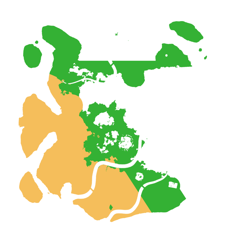 Biome Rust Map: Procedural Map, Size: 3000, Seed: 36896