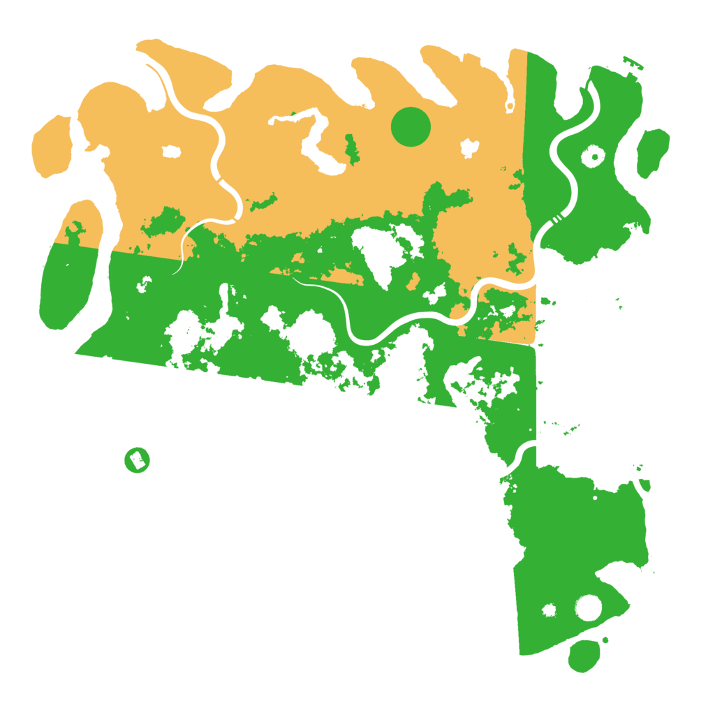 Biome Rust Map: Procedural Map, Size: 4750, Seed: 421222