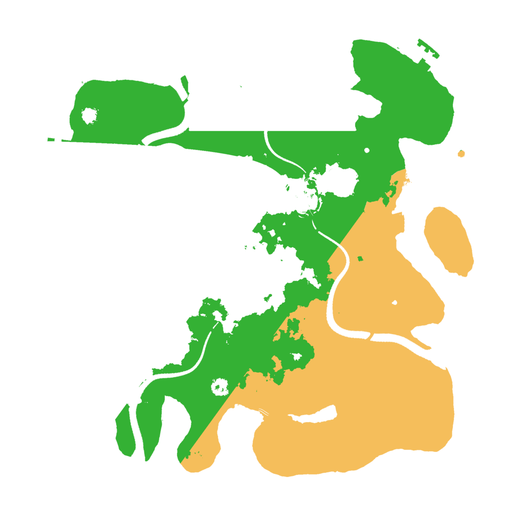 Biome Rust Map: Procedural Map, Size: 3000, Seed: 38777