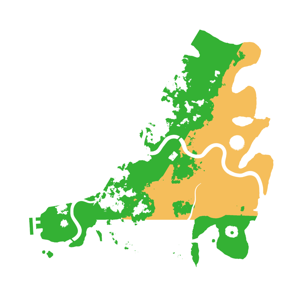 Biome Rust Map: Procedural Map, Size: 3500, Seed: 229474438