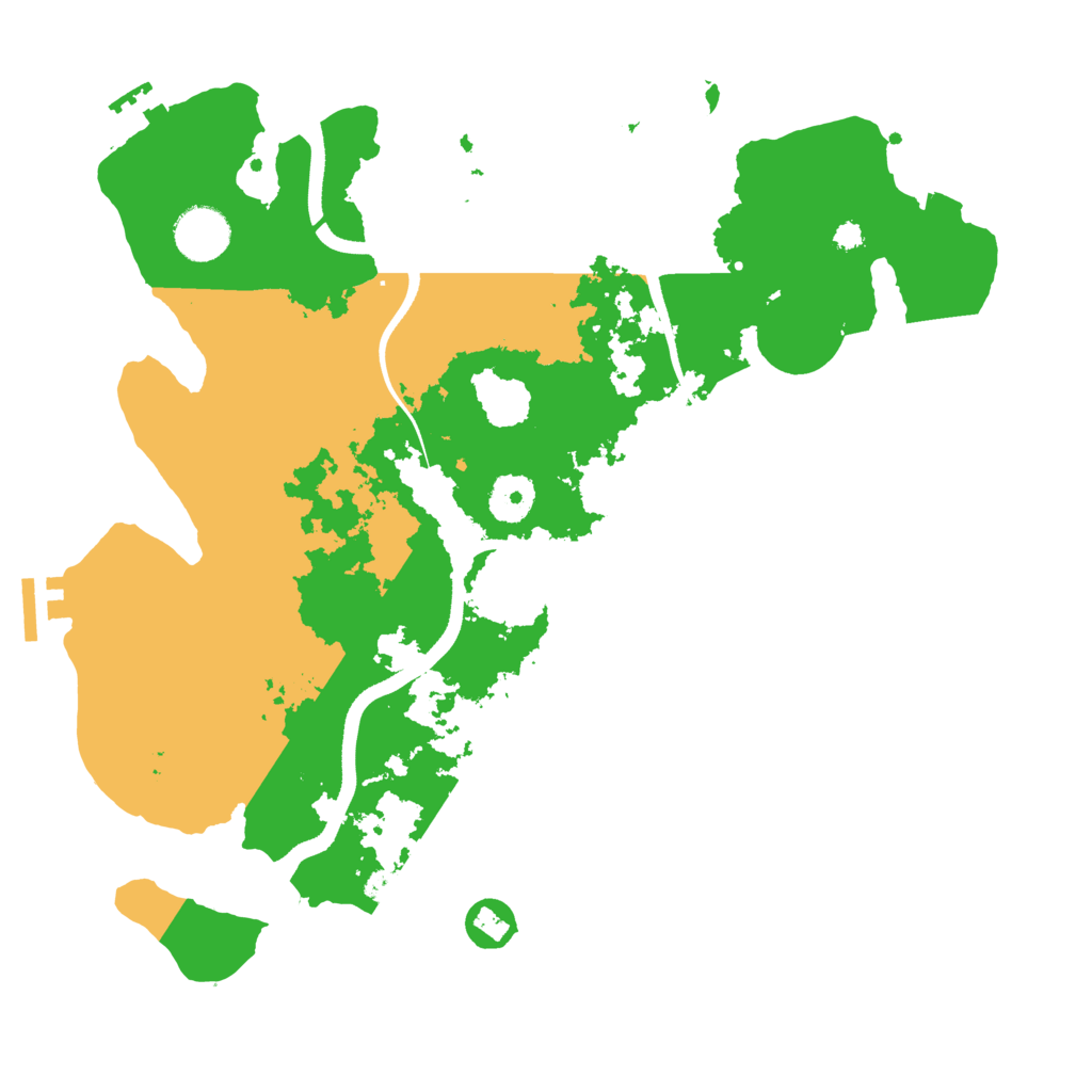 Biome Rust Map: Procedural Map, Size: 3500, Seed: 418168904