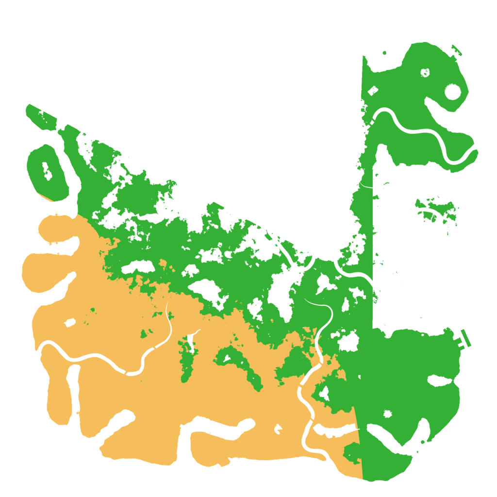 Biome Rust Map: Procedural Map, Size: 5500, Seed: 47856