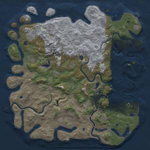 Thumbnail Rust Map: Procedural Map, Size: 5500, Seed: 47856, 17 Monuments