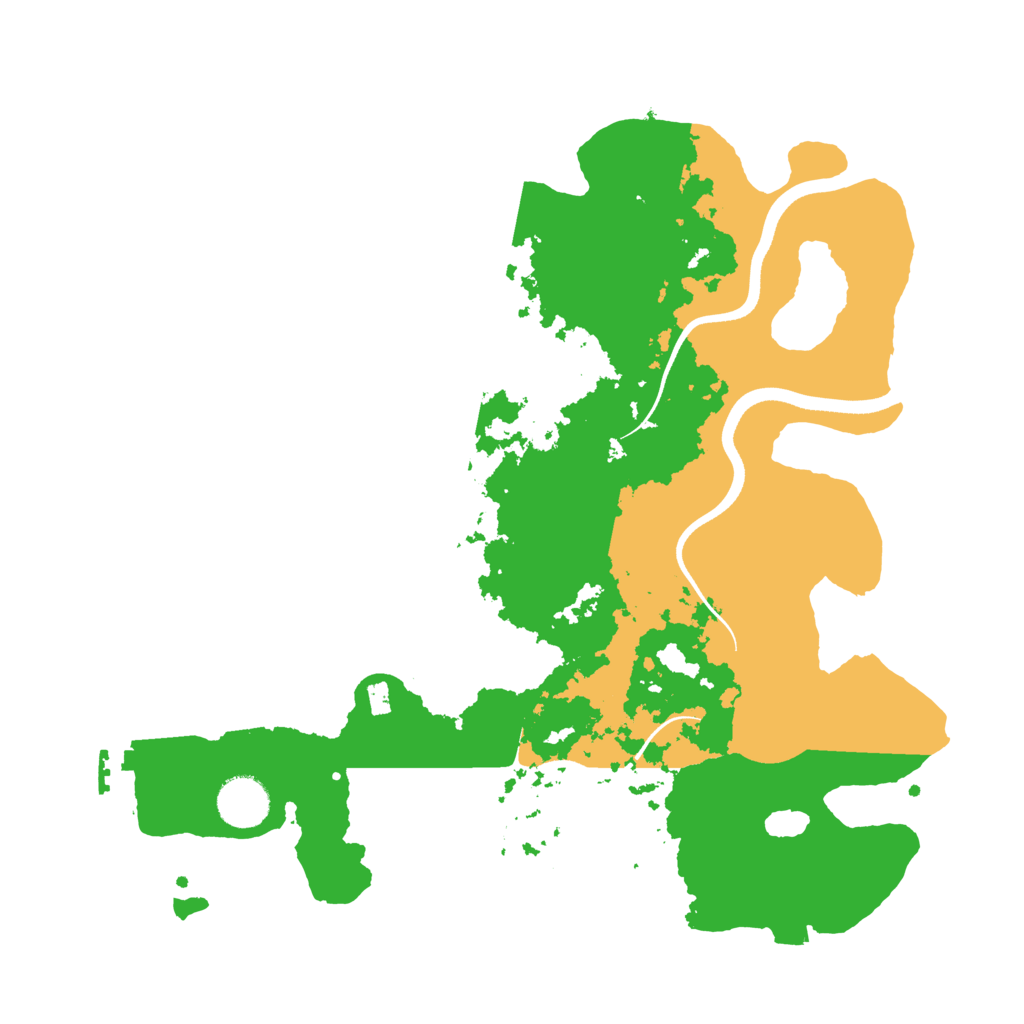 Biome Rust Map: Procedural Map, Size: 3500, Seed: 13452