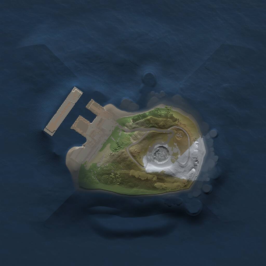 Rust Map: Procedural Map, Size: 1000, Seed: 1937841, 3 Monuments