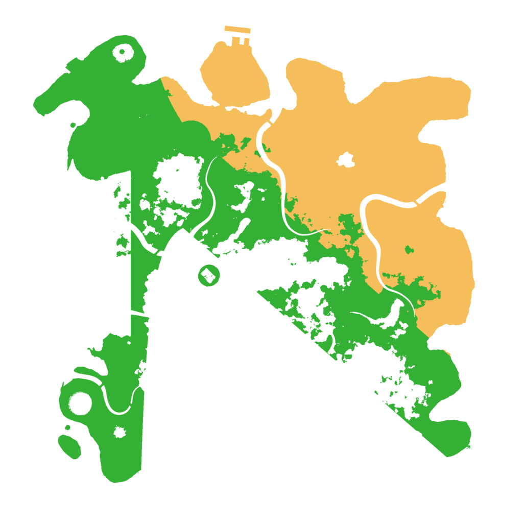 Biome Rust Map: Procedural Map, Size: 4050, Seed: 296225658