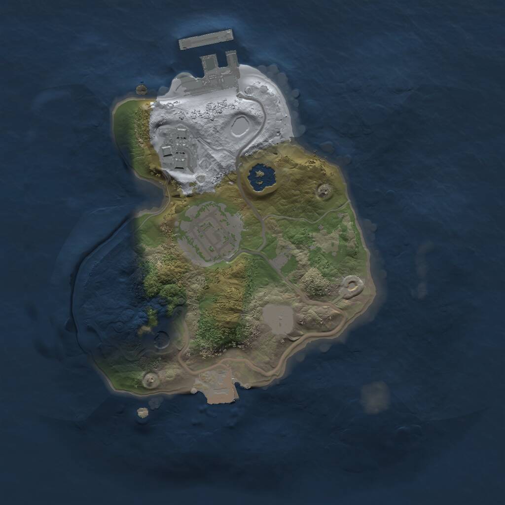 Rust Map: Procedural Map, Size: 1875, Seed: 250, 5 Monuments