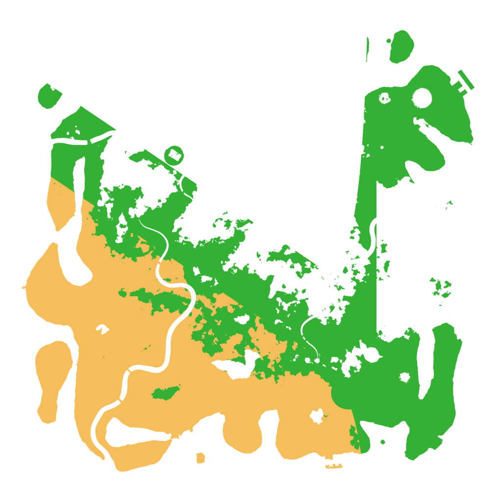 Biome Rust Map: Procedural Map, Size: 4500, Seed: 34992
