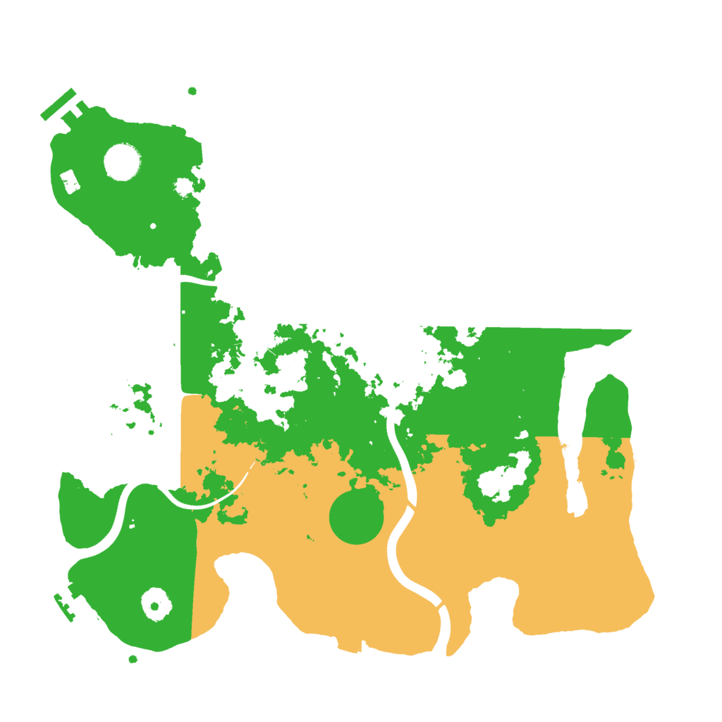 Biome Rust Map: Procedural Map, Size: 3500, Seed: 522800882