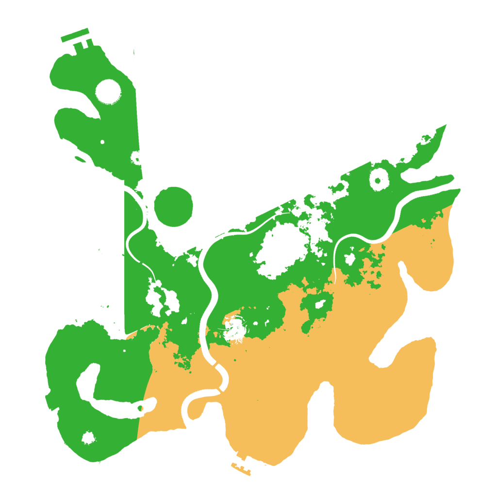 Biome Rust Map: Procedural Map, Size: 3500, Seed: 1891984199