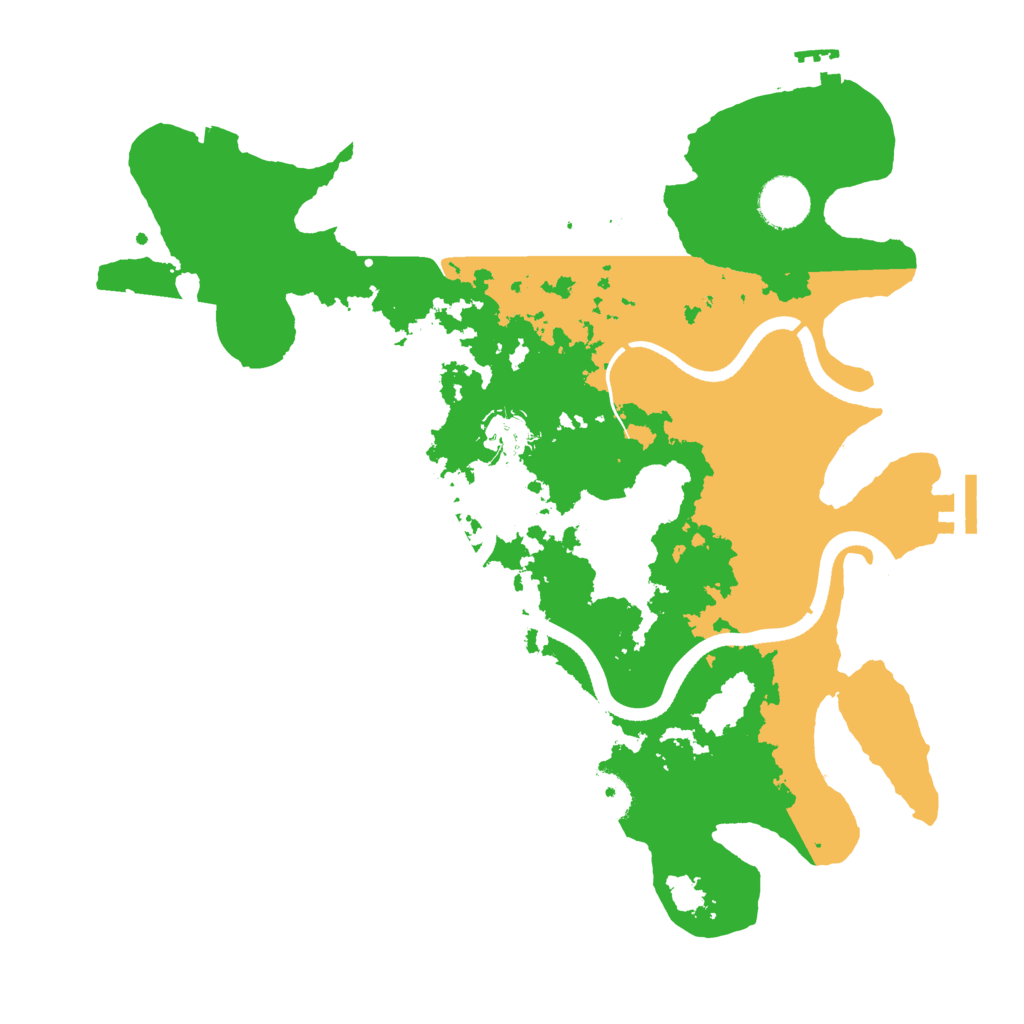 Biome Rust Map: Procedural Map, Size: 3500, Seed: 695191888