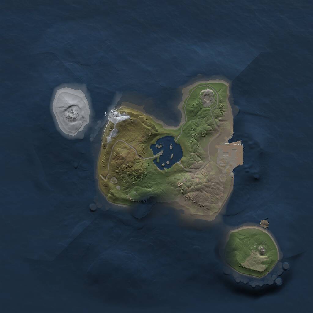 Rust Map: Procedural Map, Size: 1500, Seed: 1273133923, 2 Monuments