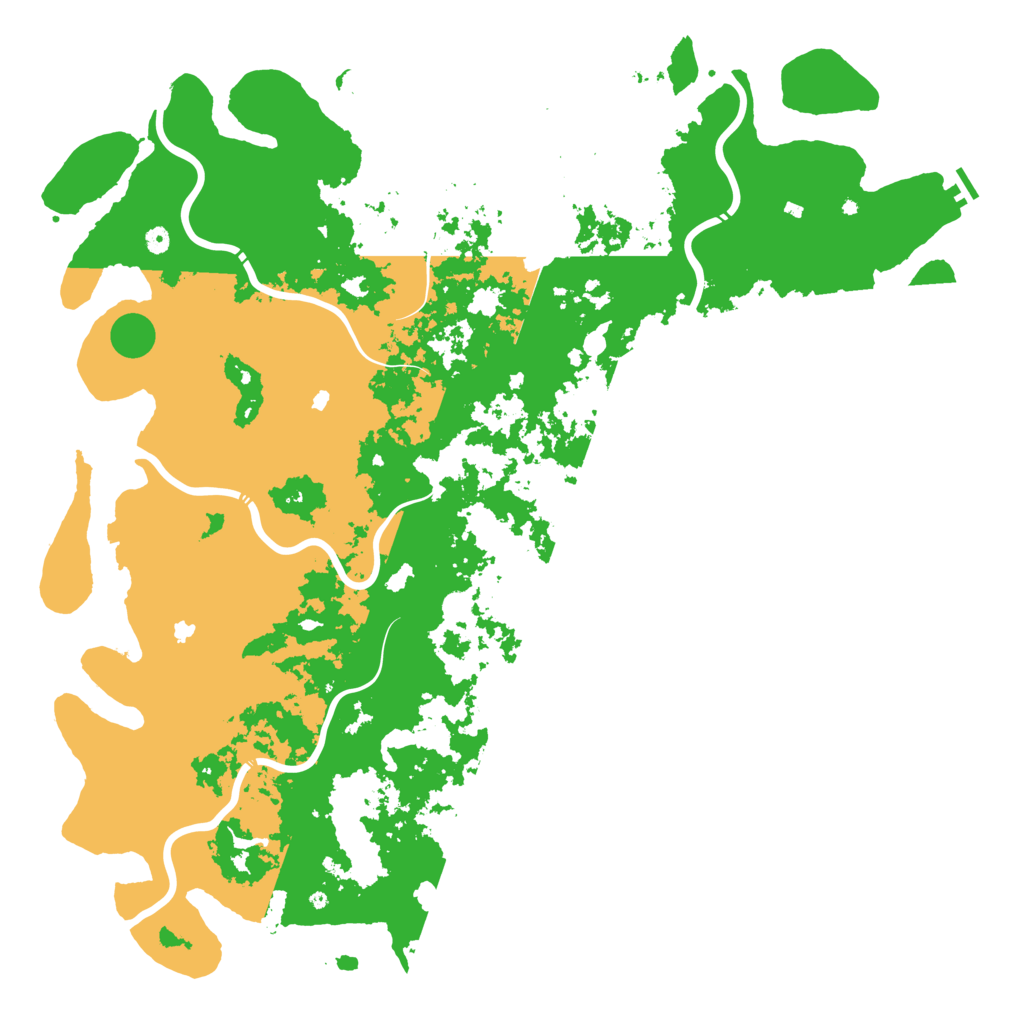 Biome Rust Map: Procedural Map, Size: 6000, Seed: 847291