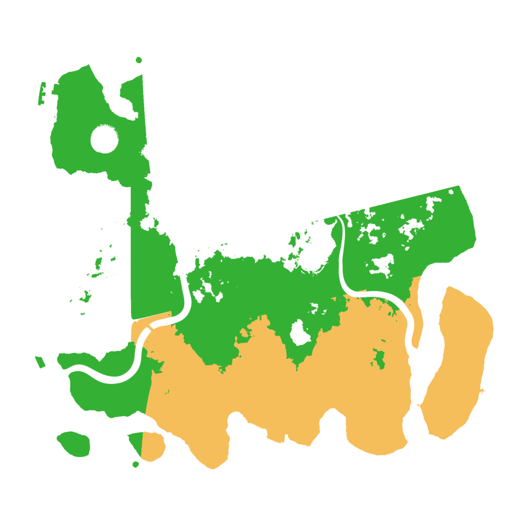 Biome Rust Map: Procedural Map, Size: 3400, Seed: 420742