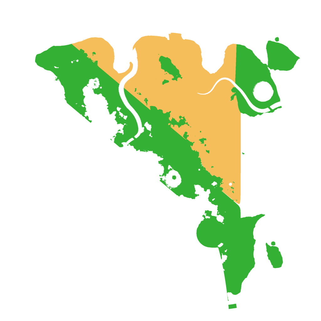Biome Rust Map: Procedural Map, Size: 3000, Seed: 253086812